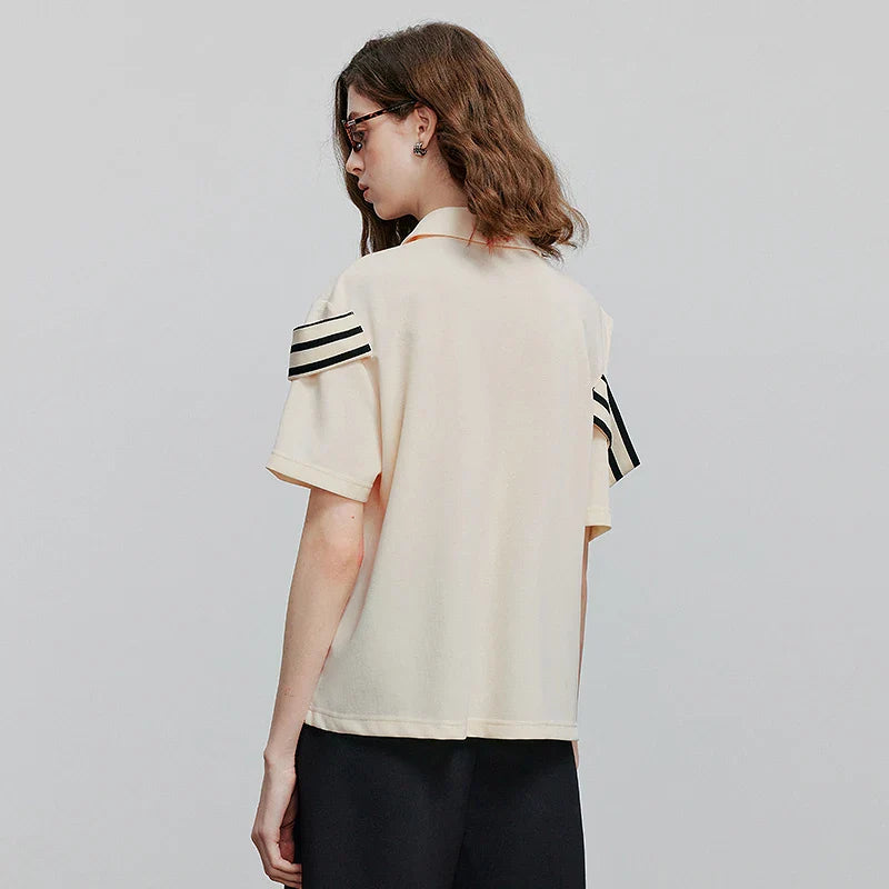 Bequemes Kurzarm-Sommer-Freizeit-T-Shirt