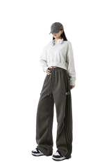 Y2K Wide-Leg Track Sweatpants