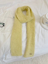 Fuzzy Long Strip Solid Color Scarves