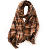 Vintage Plaid Cashmere Scarves