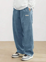 Trendy Corduroy Wide Leg Casual Pants