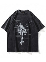 Distressed Skeleton Ribs T-shirt