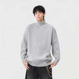 Cozy Trendy Ribbed Mock Neck Sweater
