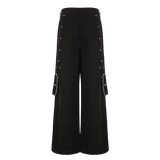 Y2K Punk Wide-Leg Cargo Jeans