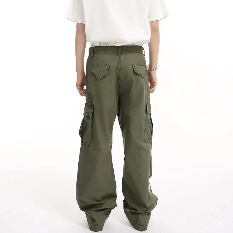 Stylish Retro New Painted Cargo Pants