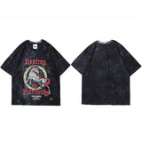 Fashionable Streetwear Wild Horse Print Hip Hop T-Shirt
