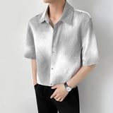 Chemise classique tendance à dégradé de couleurs et coupe ajustée
