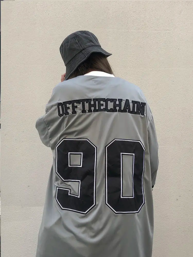 Chemise streetwear oversize vintage imprimée hip-hop