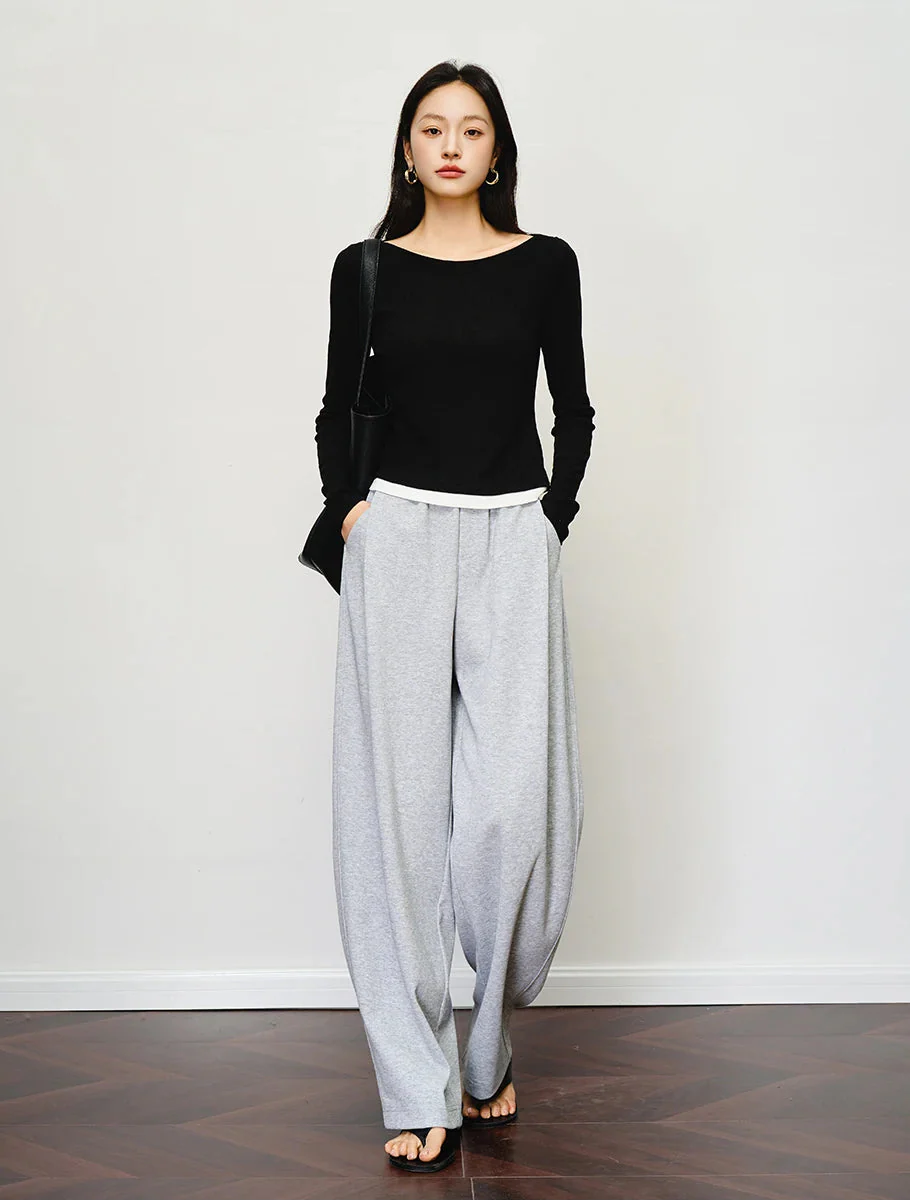 Y2K Effortless Classic Wide Leg Pants