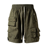 Men Y2K Techwear Multi-Pocket Cargo Shorts
