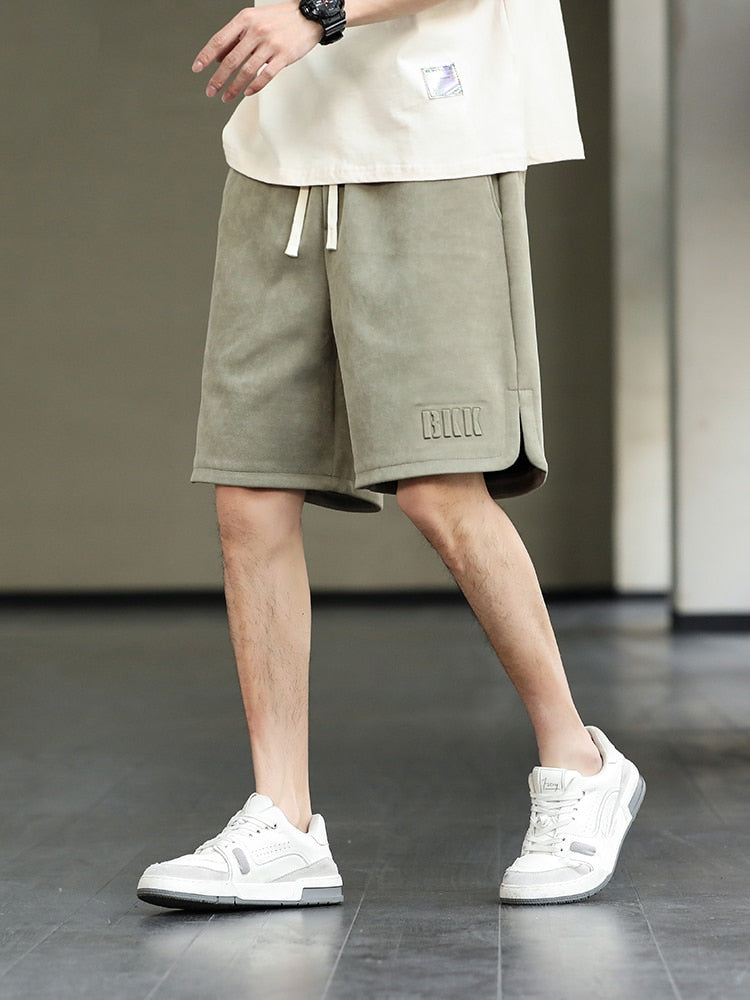 Drawstring Baggy Sweat Shorts