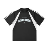Lässiges Cityboy-T-Shirt mit Mesh-Einsätzen und Print