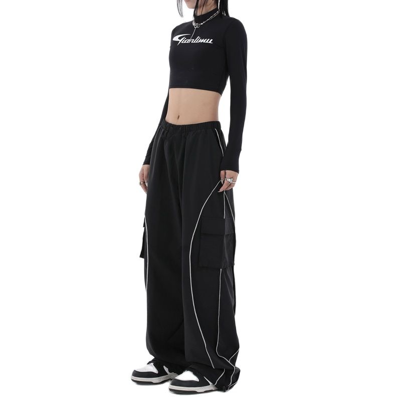 Striped Y2K Baggy Cargo Pants