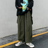 Wide-leg Baggy Cargo Pants
