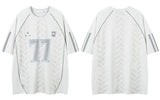 Y2K Cozy Graphic Patchwork Racing Sports T-Shirt