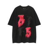 T-shirt patchwork en fourrure tendance et stylé