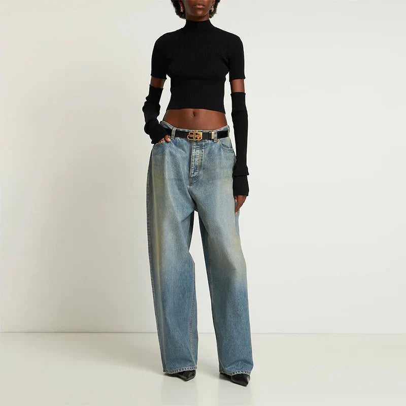 Vintage Heavy Industry Used-Look Baggy Jeans