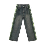 Retro Streetwear Gestreifte Baggy Hip Hop Jeans