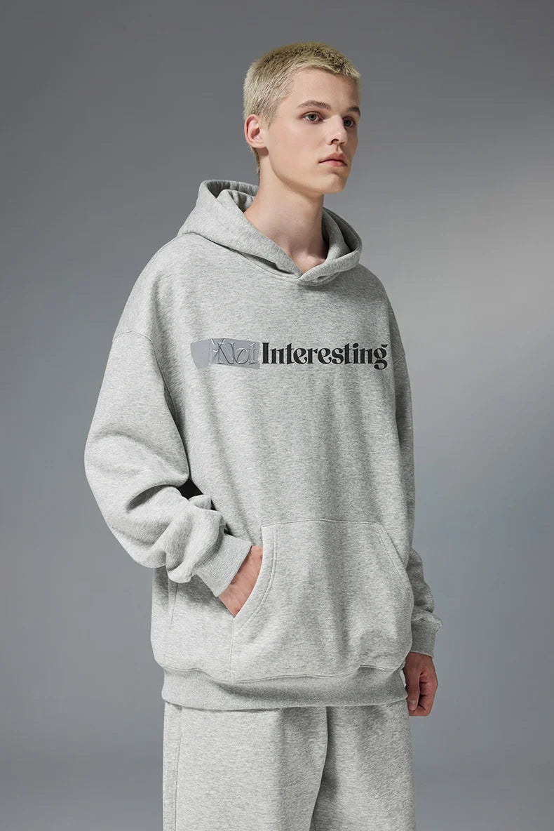 Interesting Graphic Print Hoodie