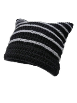 Cute Cat Ears Striped Beanie