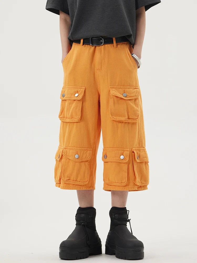 Heavy-duty Multi-pocket Cargo Jorts