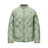 Solid Color Lightweight Puffer Jacket