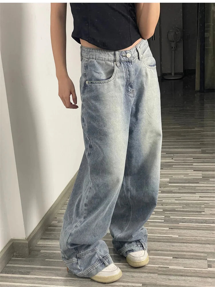 High-Waist Baggy Streetwear Jeans