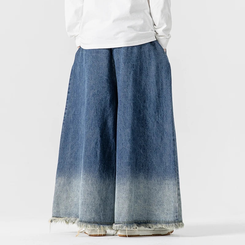 Oversized Wide-Leg Denim Jeans