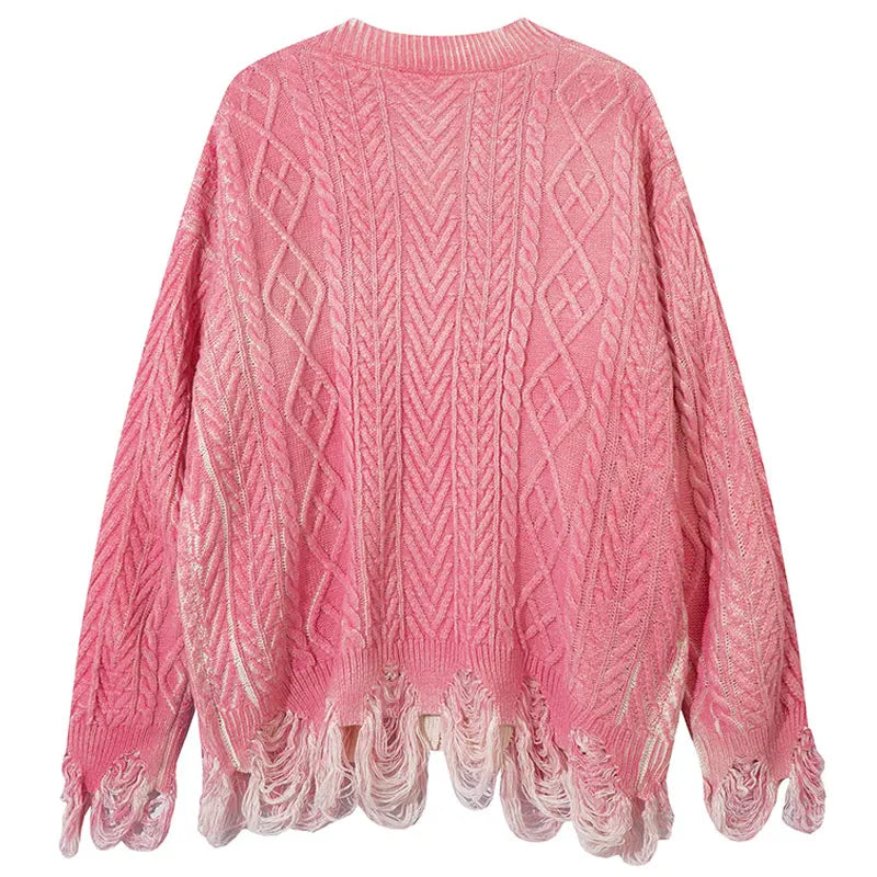 Y2k Grunge Buttoned Cardigan