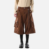 Retro American Cotton Workwear Cargo Jorts