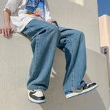 Baggy Solid Wide-leg Jeans