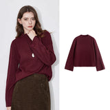 Ankora Red Lazy Style Women’s Knitwear Sweater