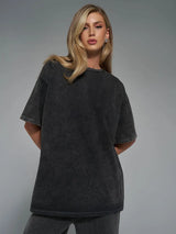 Vintage Damen Retro Lockeres T-Shirt