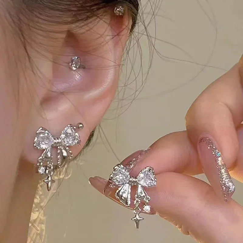 Gleaming Charm Drops Earrings