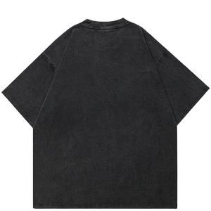 Black t-shirt on a white background
