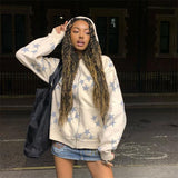Sweats à capuche vintage à motif étoile