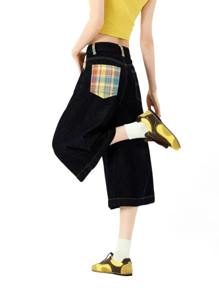 Y2K Kidcore Plaid Pocket Retro Jorts