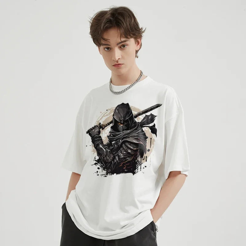T-Shirt mit japanischem Ninja-Motiv