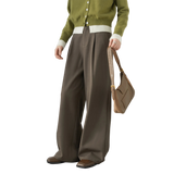 Office Chic Solid Wide-Leg Pants