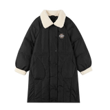 Notched Collar Academic Long Coat