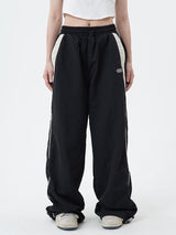 Pantalon ample rayé