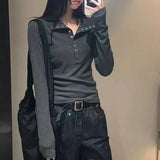 Y2K Henley Sweater