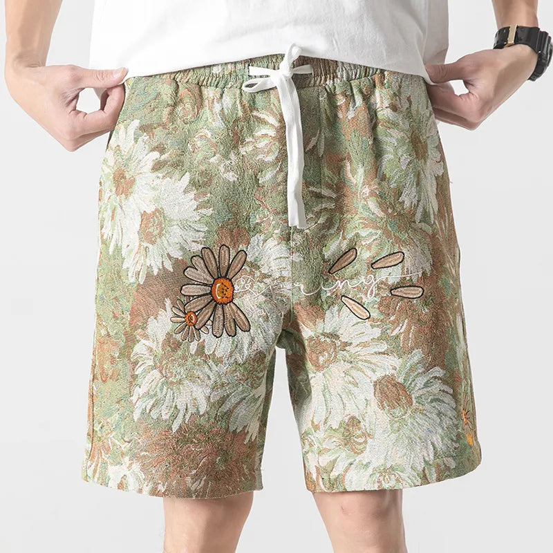 Daisy Flower Loose Shorts