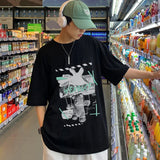 Y2K Stylish Bear Print Loose Fit T-Shirt