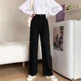 Pantalon en jean taille haute Light Academia