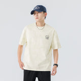 Trendiges Kurzarm-T-Shirt im Street-Style-Look mit Batikmuster