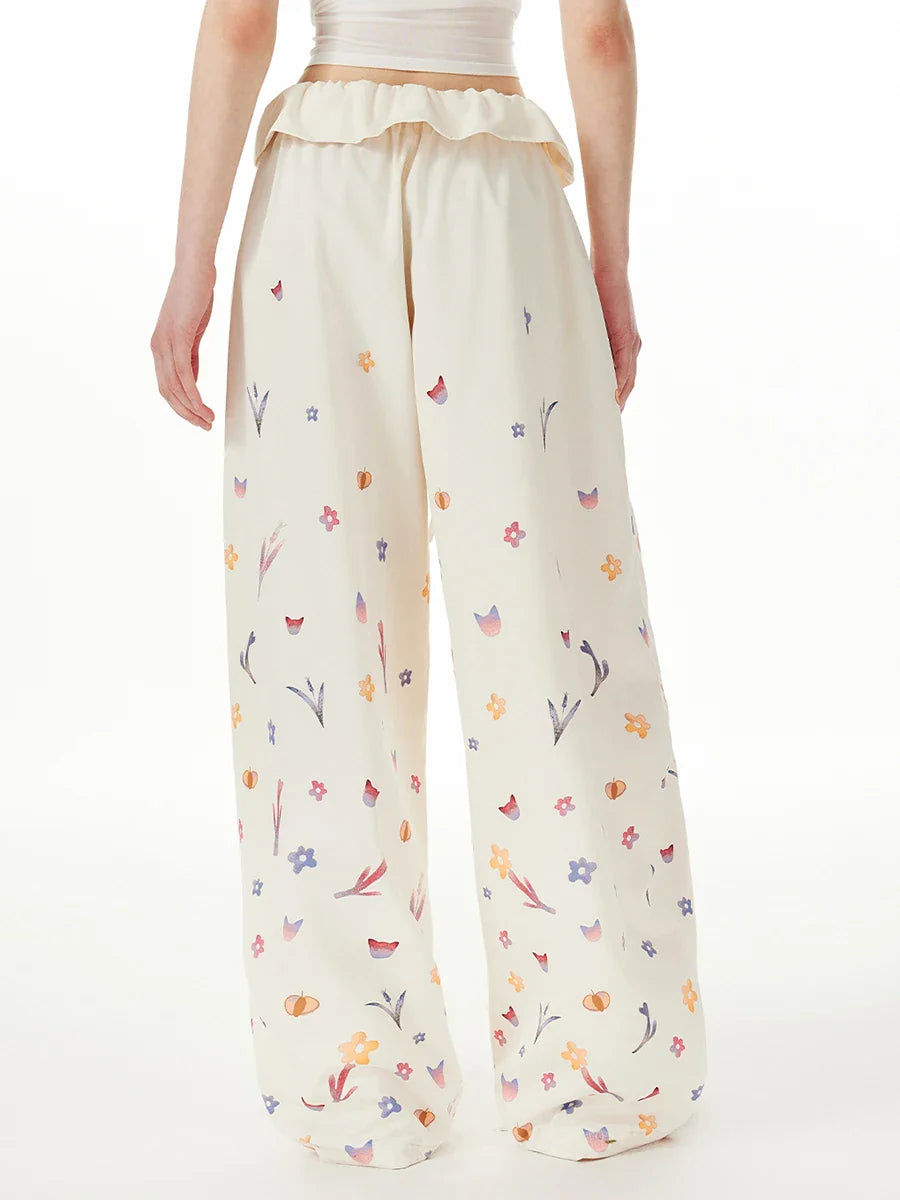 Breathable Streetwear Hit Color Loose Pants