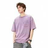 T-shirt fourre-tout uni à poche avant