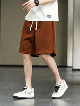 Drawstring Baggy Sweat Shorts