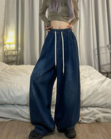 Baggy Elastic-waist Women's Jeans